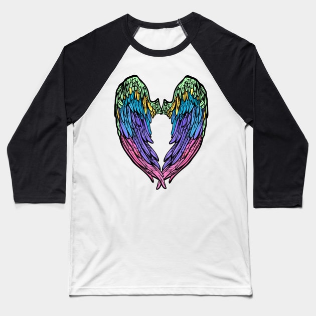 Unicorn wings Baseball T-Shirt by SusanaDesigns